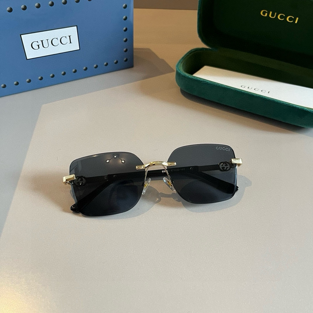 Gucci rimless sunglasses