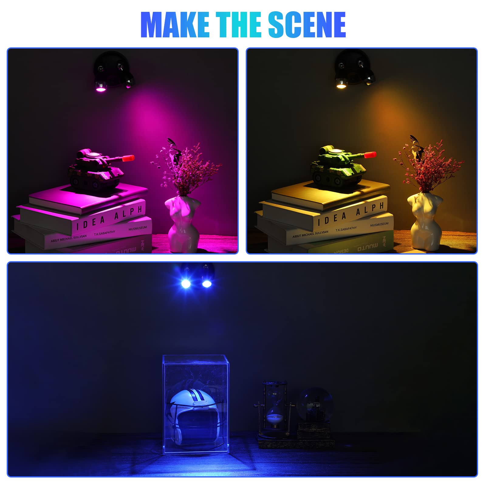 🔥ON SALE🔥Dual Head RGB LED Spotlight with Remote