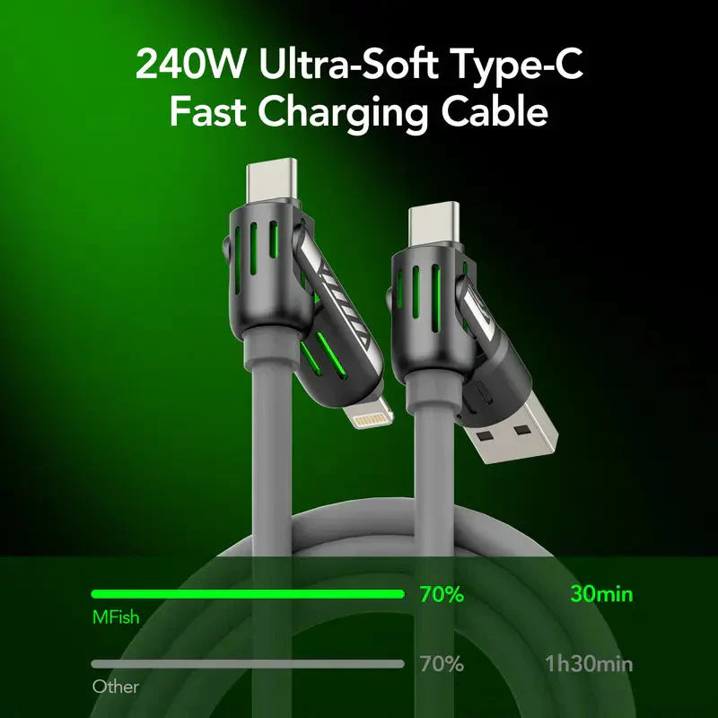🔥 Buy 2 Get 1 Free🔥 4-in-1 Multi 240W Fast Charging Cable