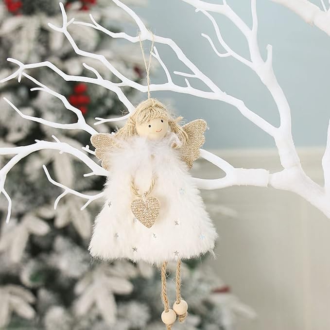 👼👼3 Whimsical Angel Girl Christmas Hanging Decoration Set
