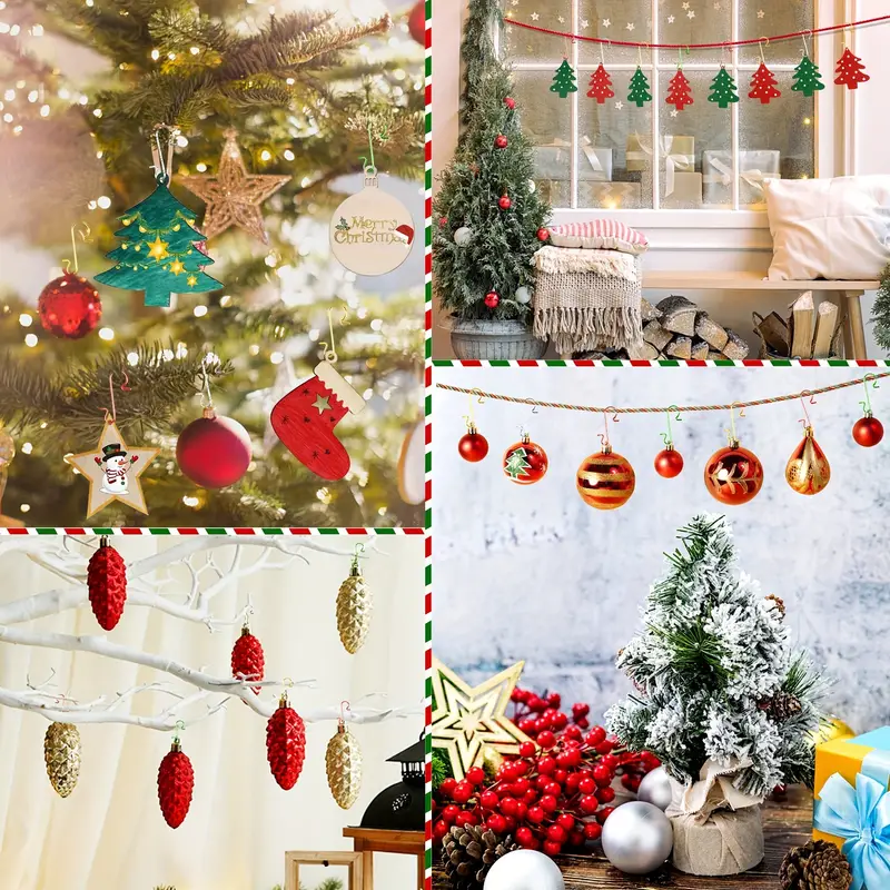 🌲Deluxe Christmas Ornament Hooks - Perfect for Christmas Tree Easter Decorations