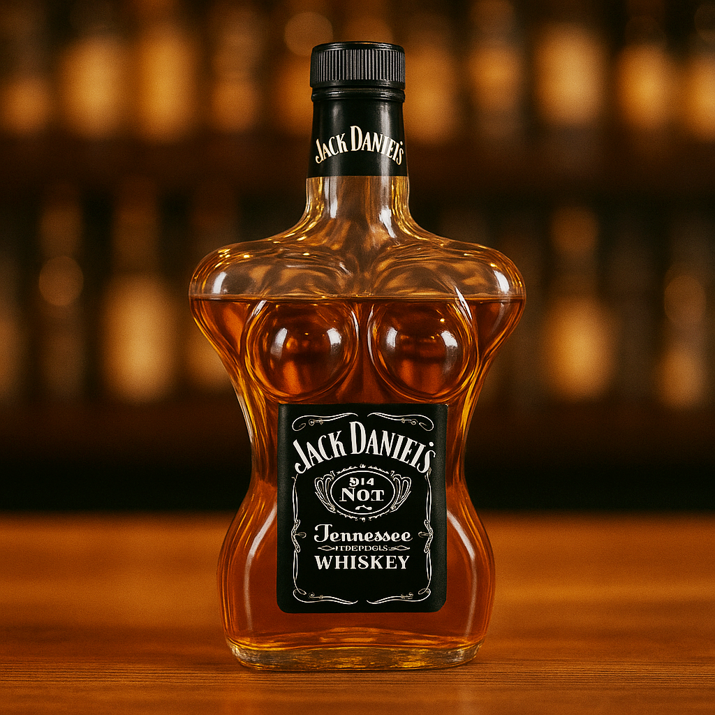 Curvy Silhouette Whiskey Bottle