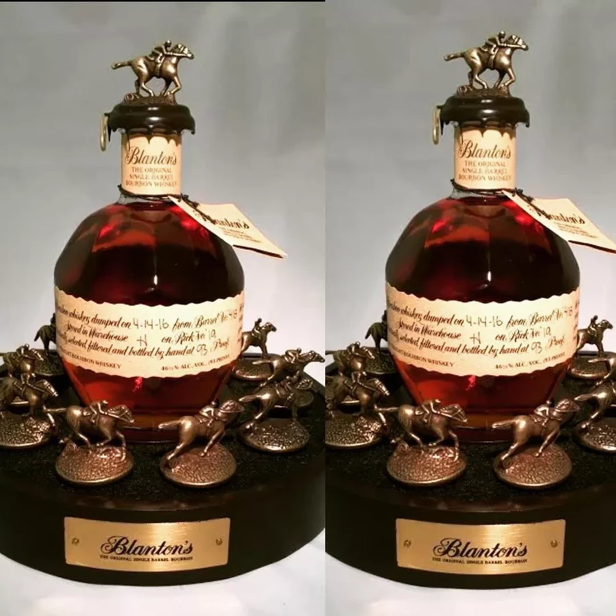 Bourbon bottle cork set of 8 with different letters poses