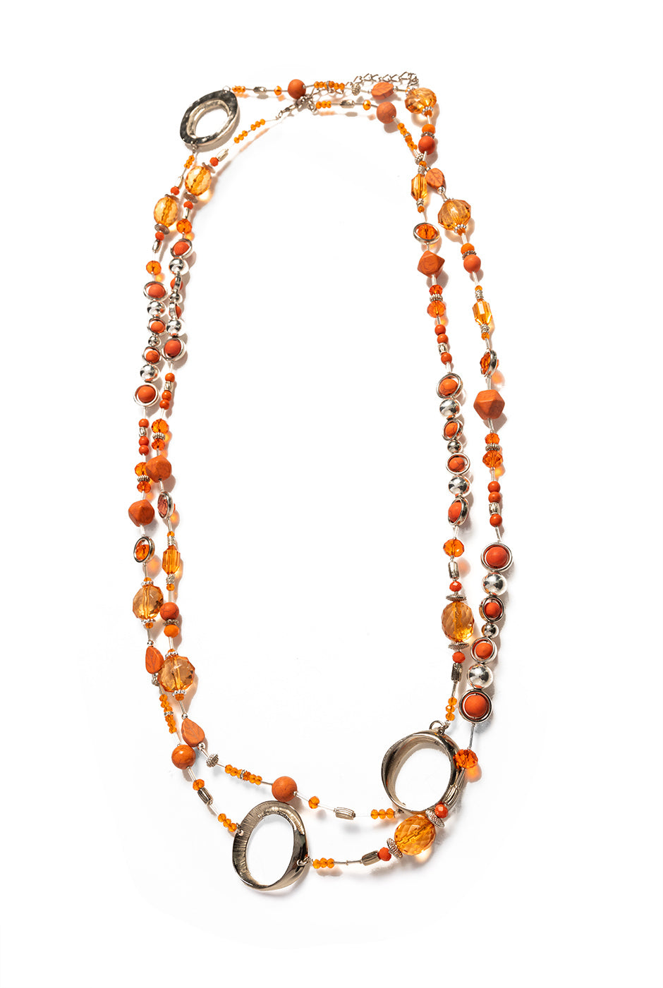 Collar Silver Orange