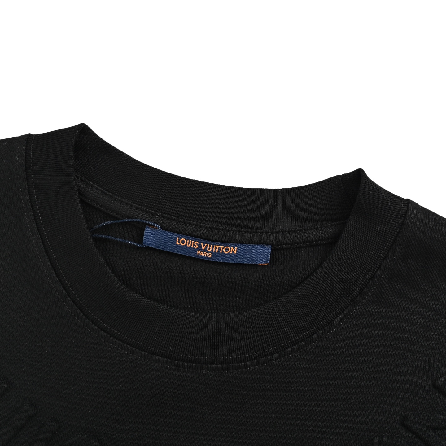 Louis Vuitton Neckline Letter Embossed Short Sleeve