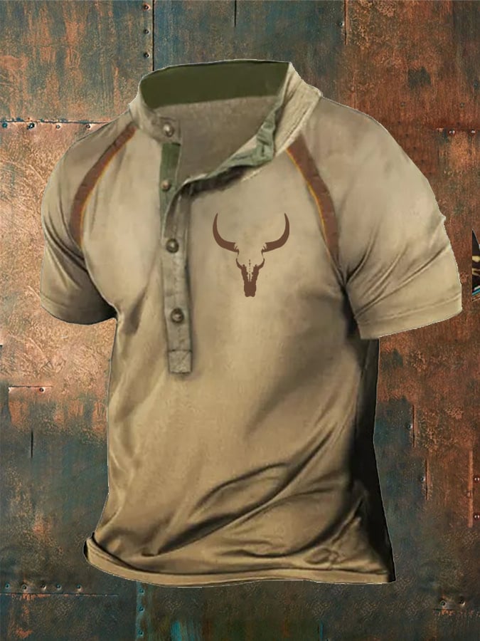 Men's Vintage Western DUTTON RANCH MONTANA 1886 Print Short Sleeve T-Shirt