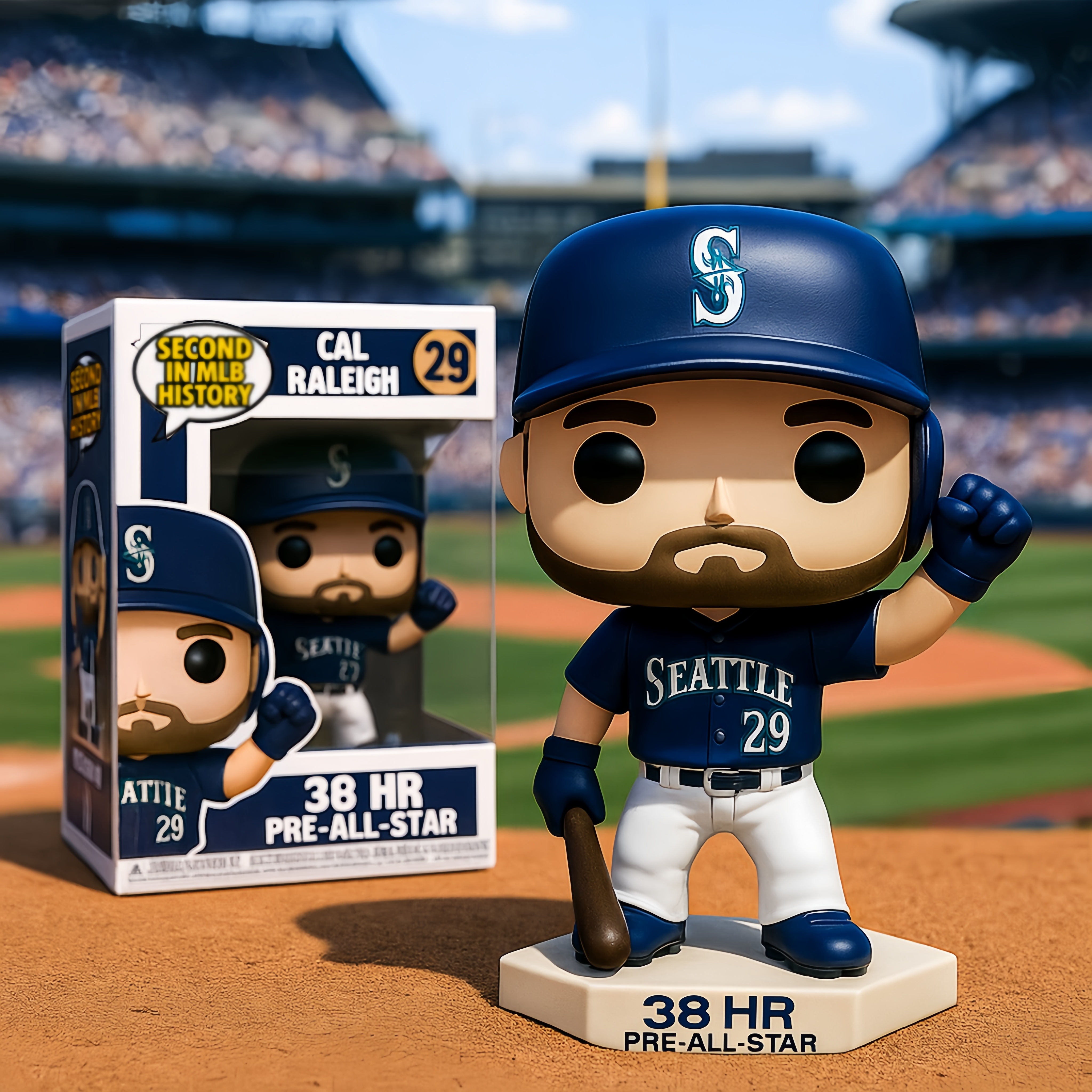 CAL RALEIGH – 38 HR PRE-ALL-STAR RECORD POP! FIGURE