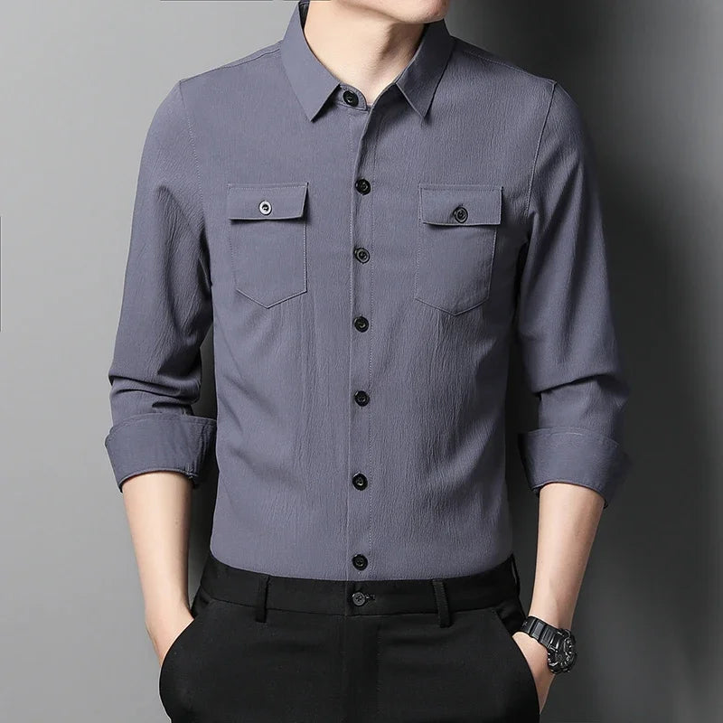 Premium Cotton Button-Up Shirt