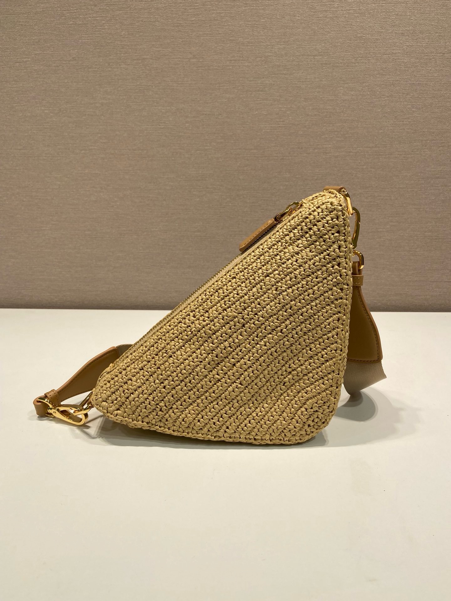 Prada Straw Triangle Bag 1BH190