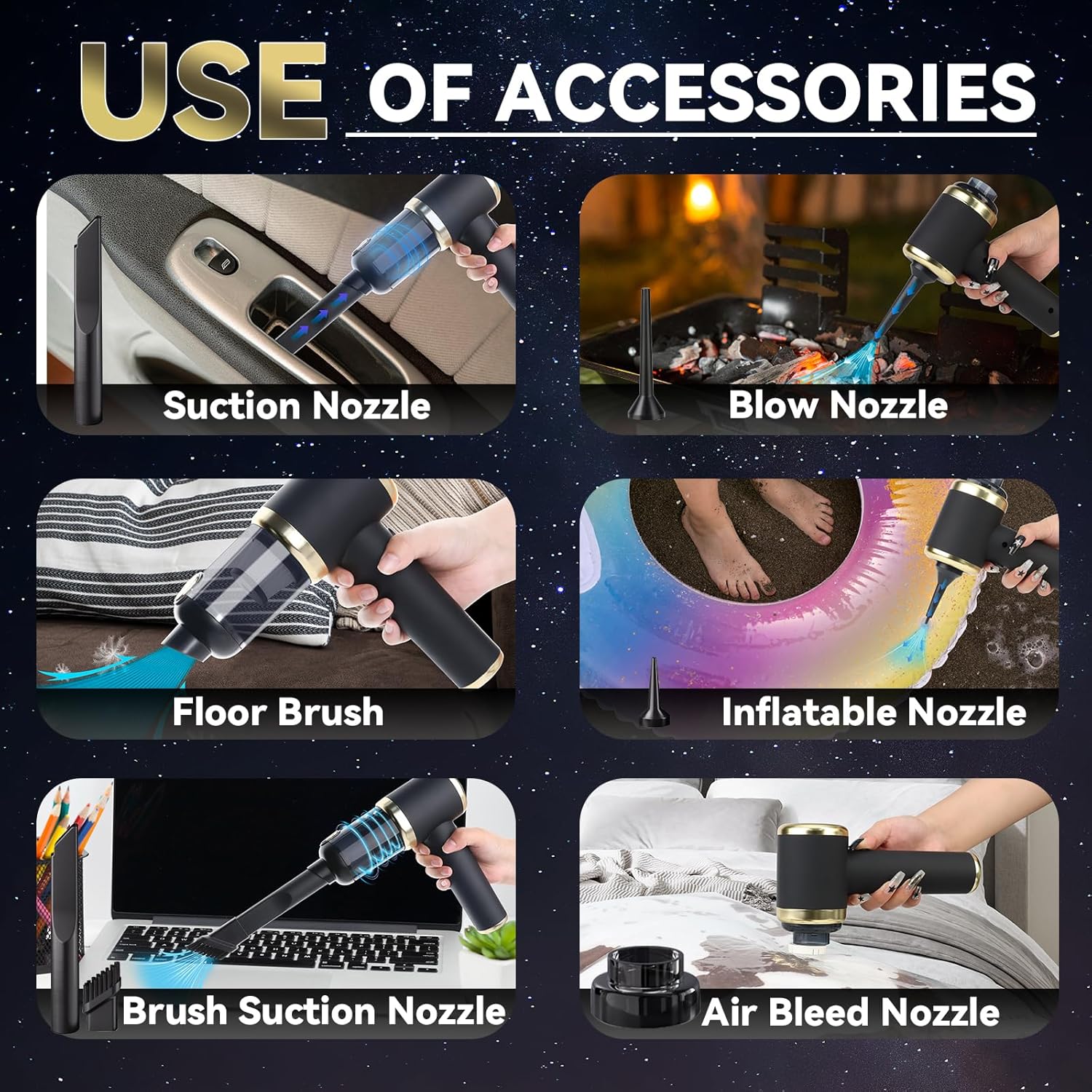 ✨Last Day 49% OFF - Portable Air Duster Wireless Vacuum Cleaner