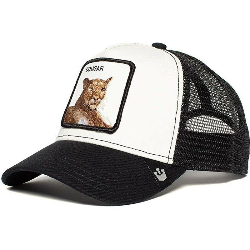 Animal embroidered baseball cap, breathable sun hat