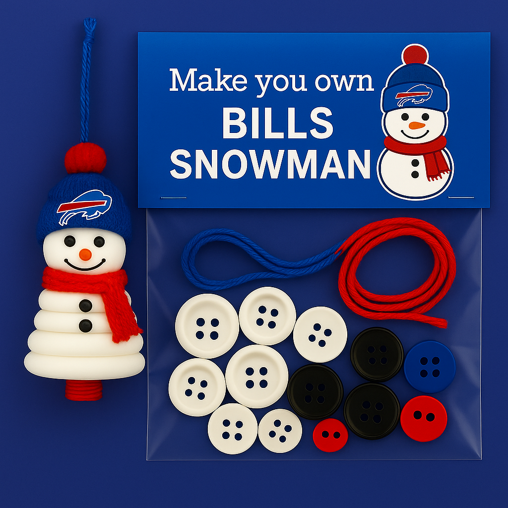Buffalo Bills DIY Button Ornament Kits