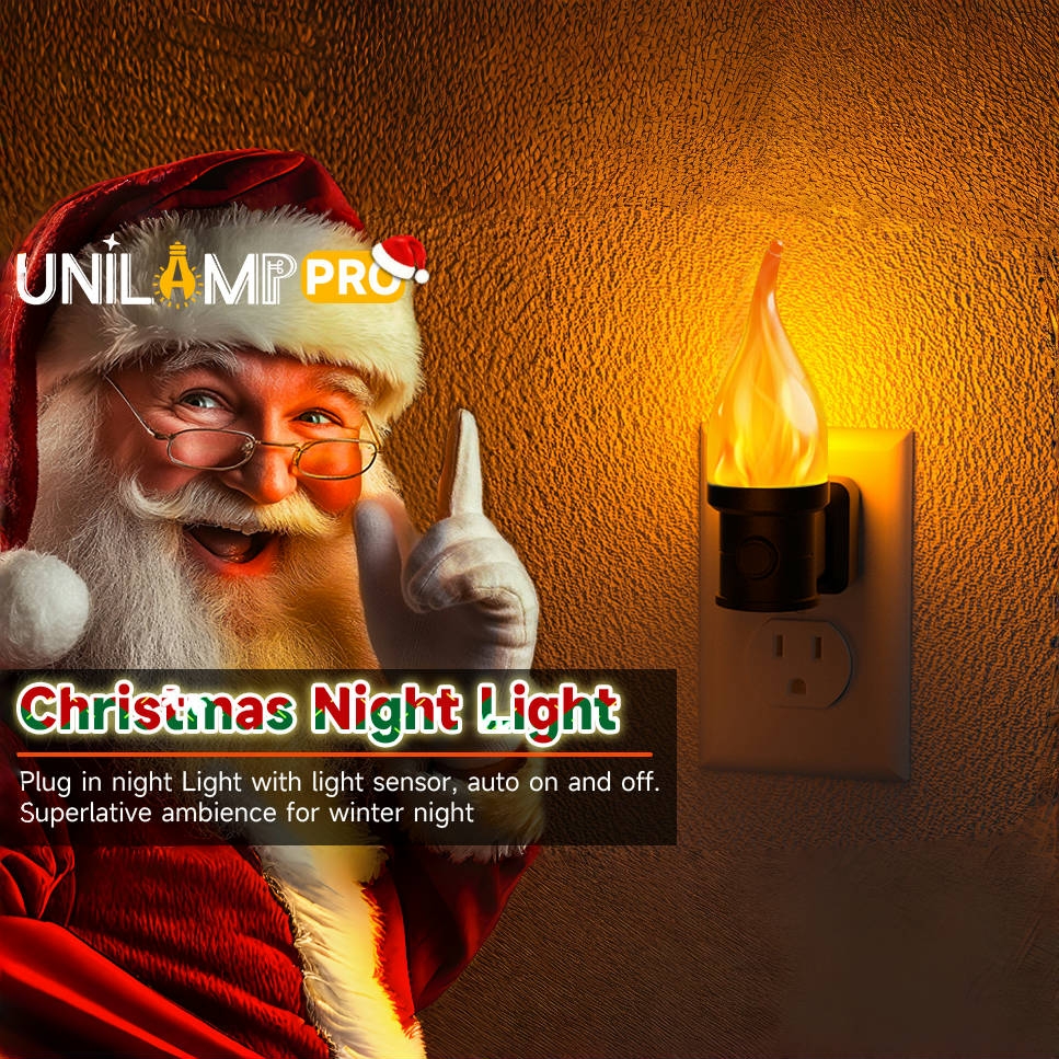 🎄CHRISTMAS ON SALE🔥Flickering Candle Nightlight with Dusk to Dawn Sensor