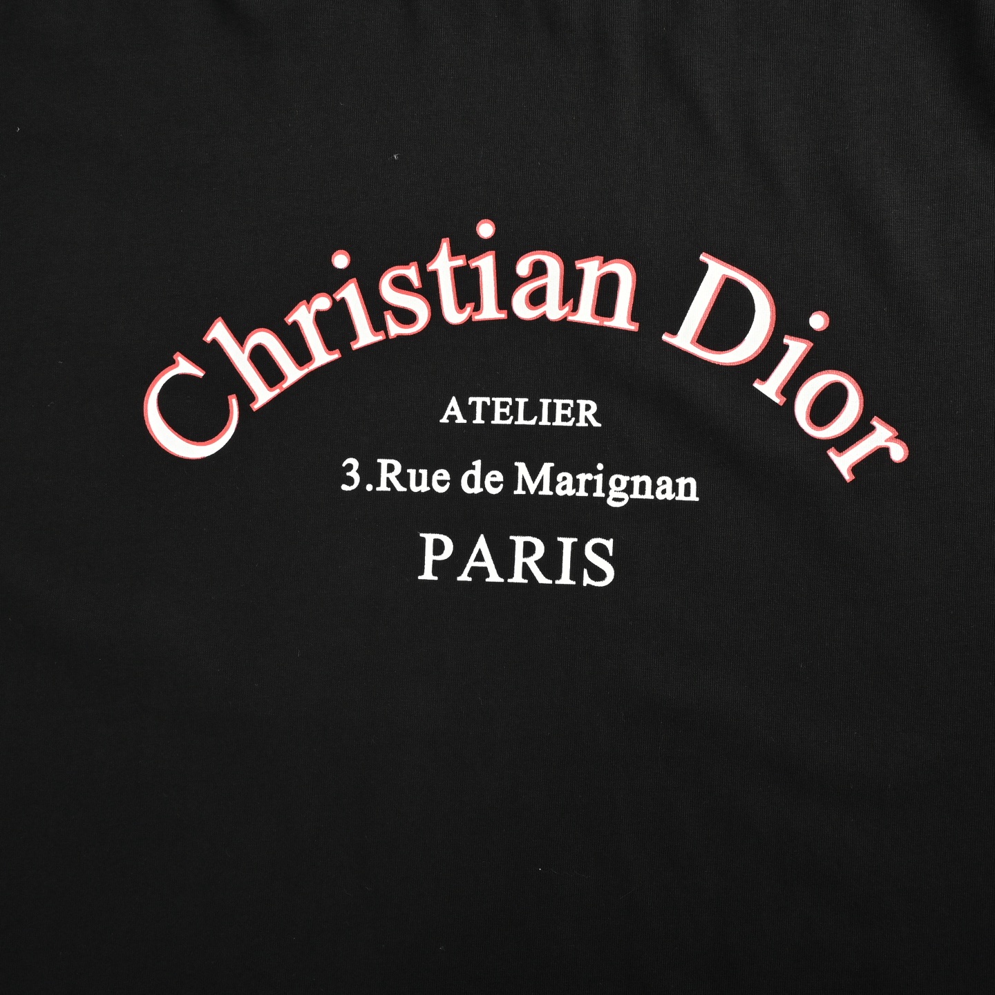 Dior 25ss lettering print short-sleeve