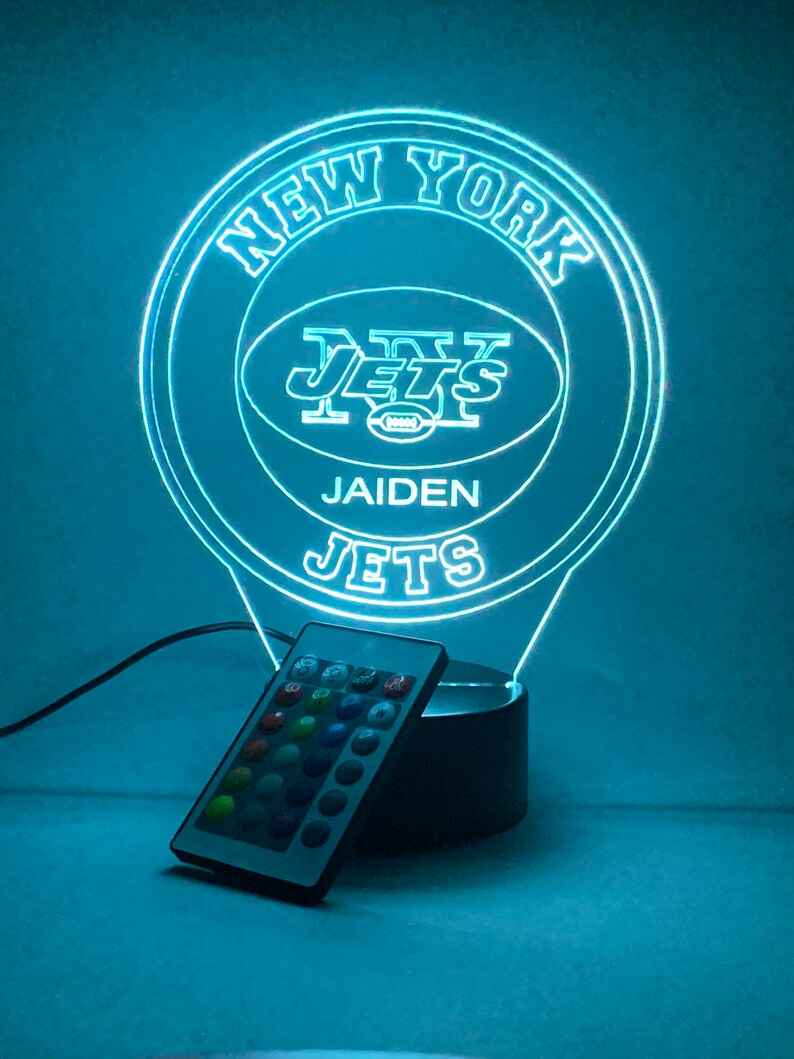 NEW YORK JETS 3D LAMP PERSONALIZED