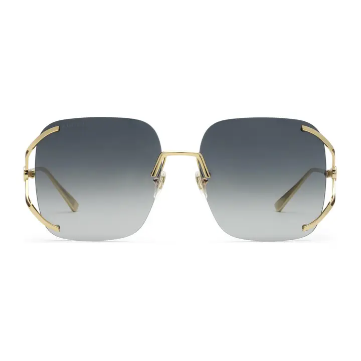 Gucci square metal sunglasses