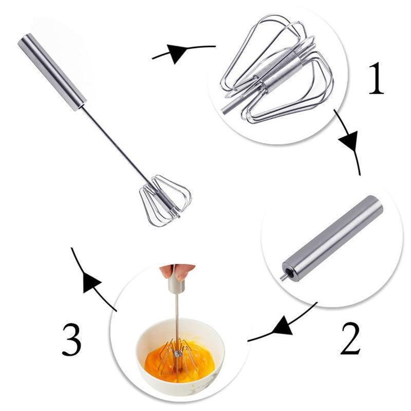 (🔥Last Day Promotion-SAVE 50% OFF) Food Grade 304 Stainless Steel Automatic Eggbeater-BUY 2 GET 2 FREE & FREE SHIPPING