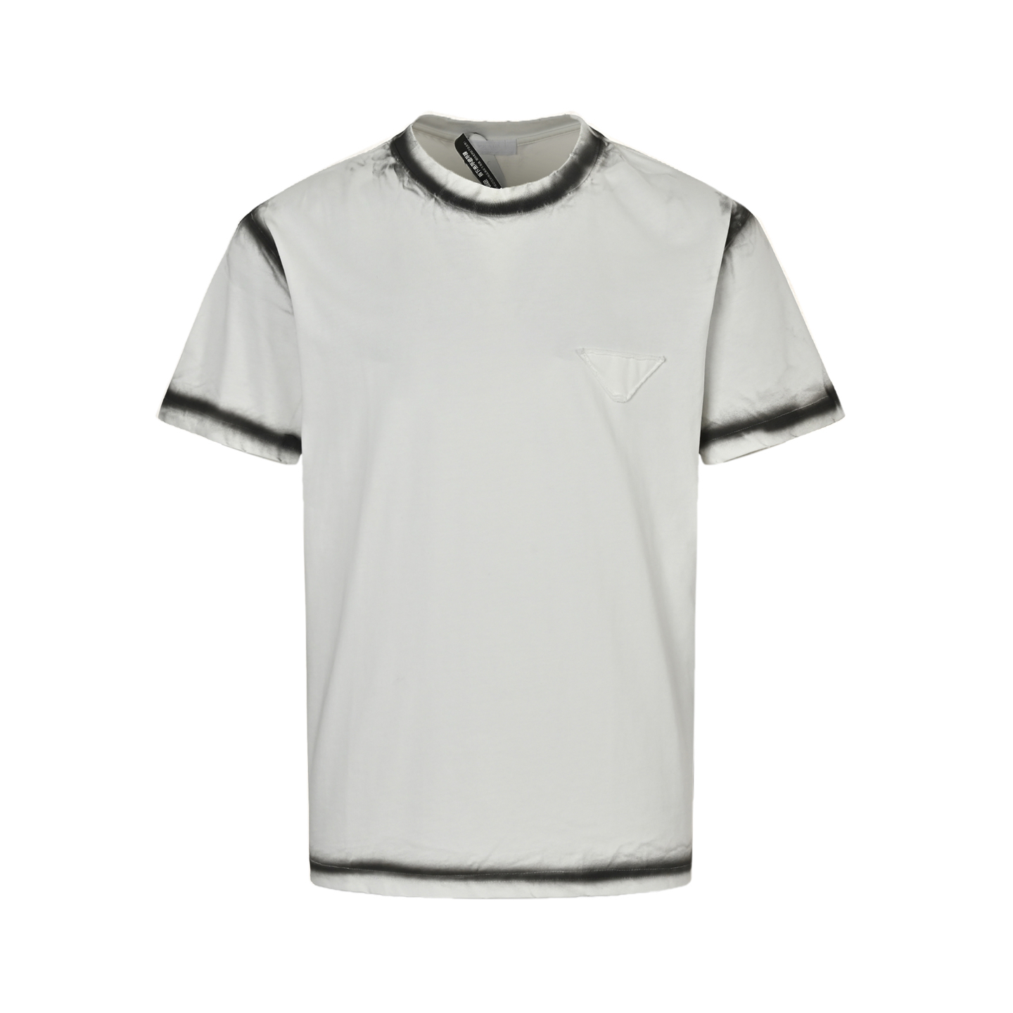 Prada washed patch triangle logo short sleeves