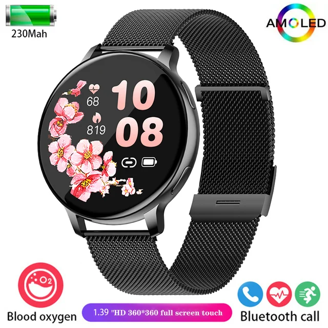 New women's smart watch Bluetooth call blood pressure blood oxygen heart rate monitor menstrual cycle waterproof smart watch