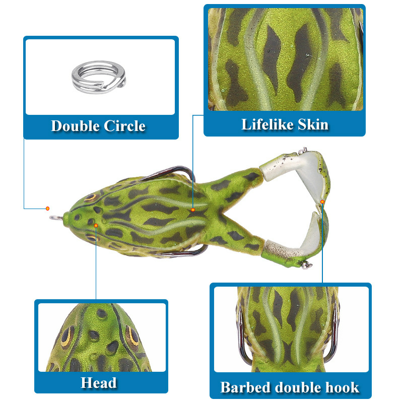 Double Propeller Frog Lures (BUY 8 GET 4 FREE & FREE SHIPPING)