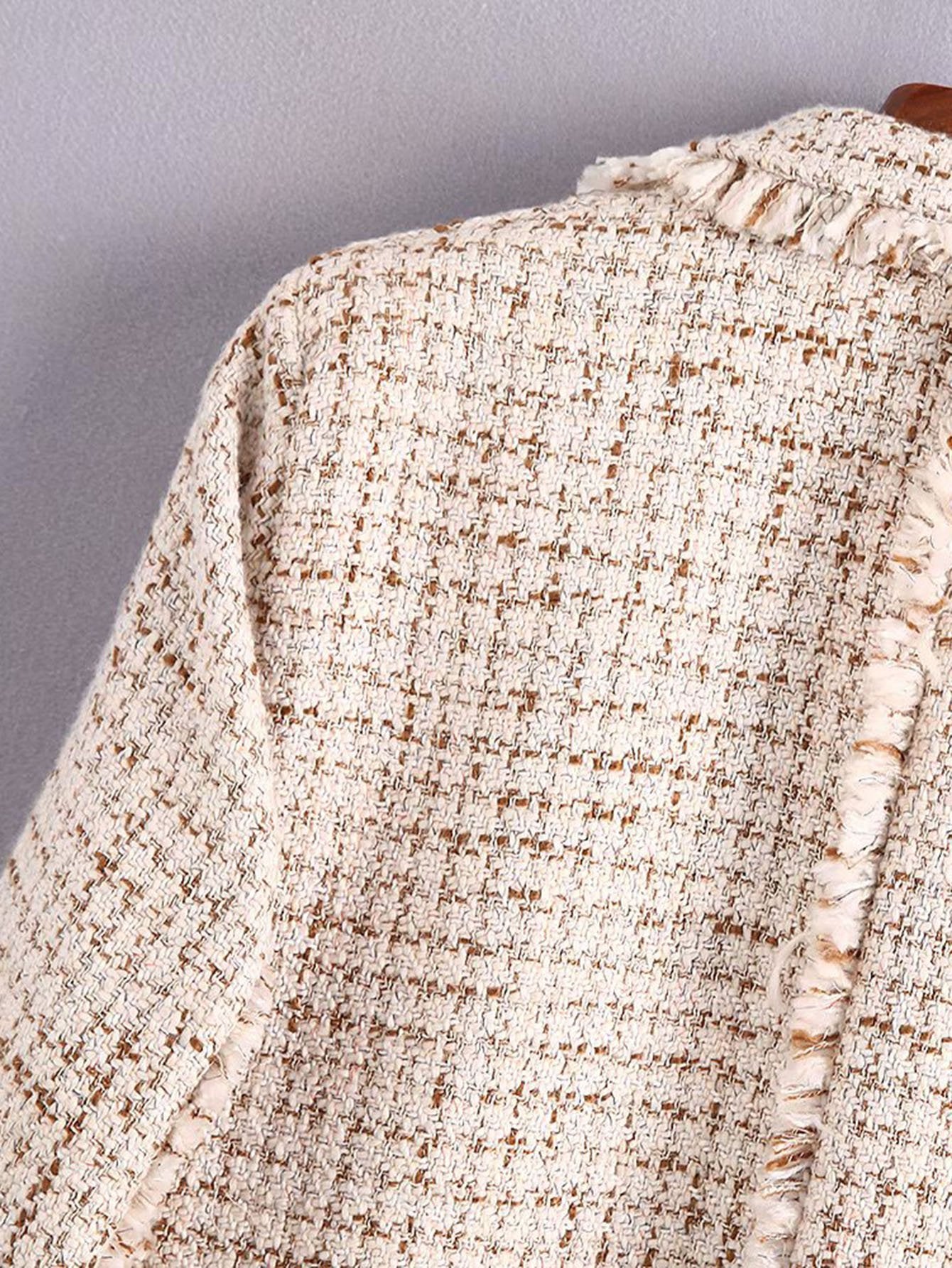 Fringe Edge Tweed Blazer