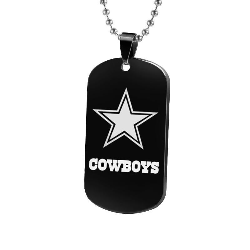 DALLAS COWBOYS TITANIUM STEEL DOG TAG