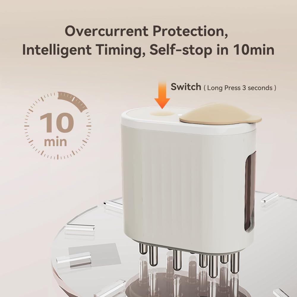 Mother's Day discount 🎁 49% OFF 😊-Red Light Therapy Electric Scalp Massager & Hair Oil Applicator