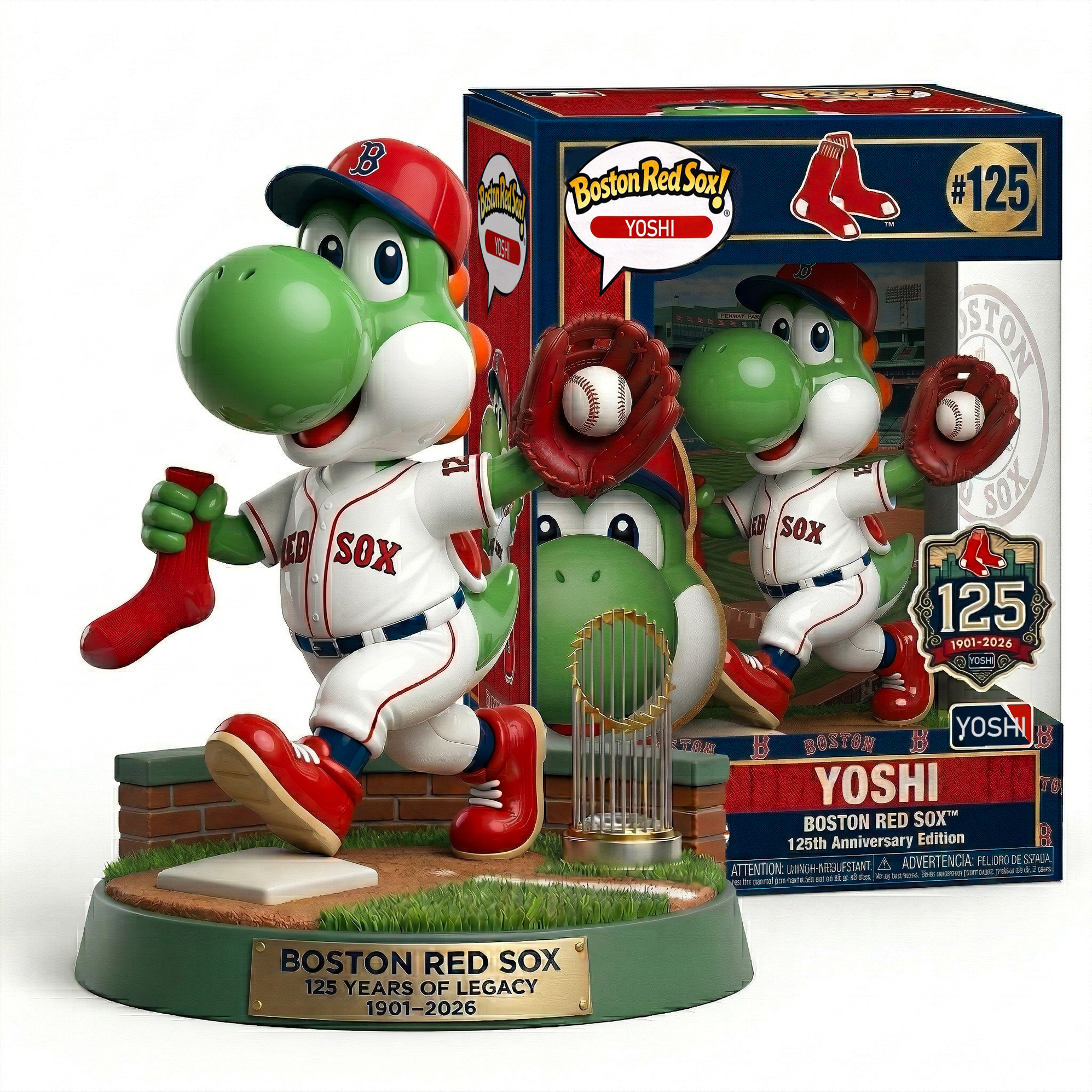 Yoshi x Boston Red Sox 125th Anniversary POP! Figure 🦖⚾
