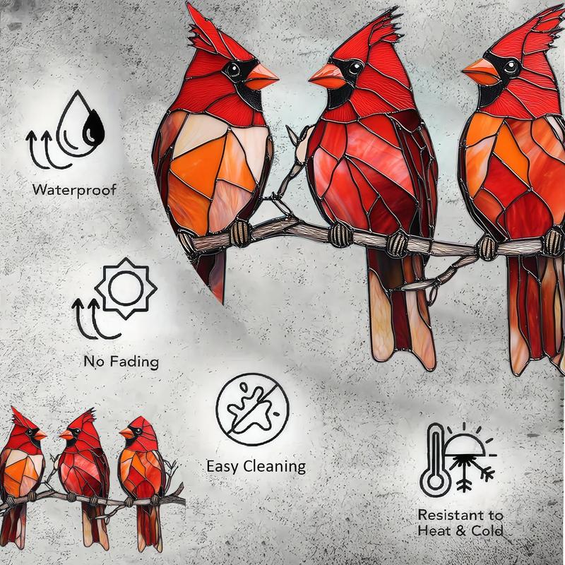 🔥Super Sale - 49% OFF🐦 2D Acrylic Cardinal Sun Catcher