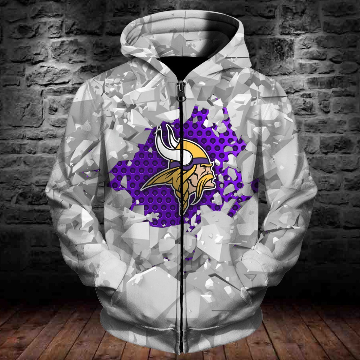 VIKINGS HOODIE 3D ICE14
