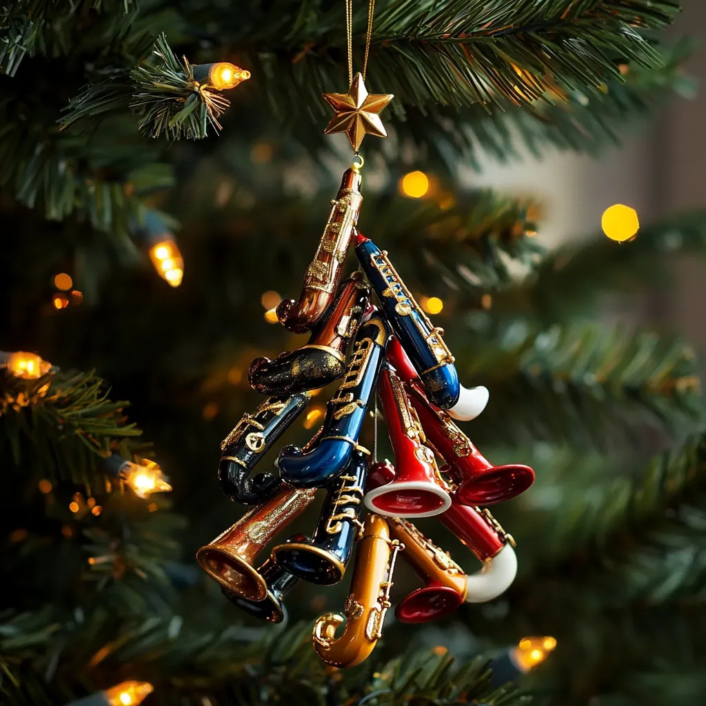 Fun Musical Instruments Christmas Tree Ornament