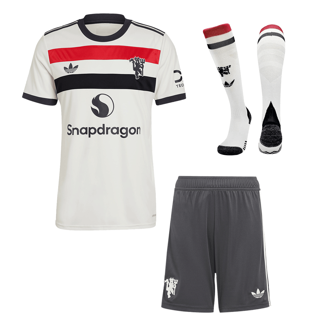 Manchester United Men's Third Home Football Shirt Kit (Shirt + Shorts + Socks) 2024/25
