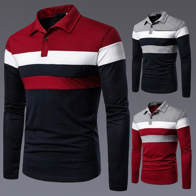 Slim Long-Sleeve Polo Shirt