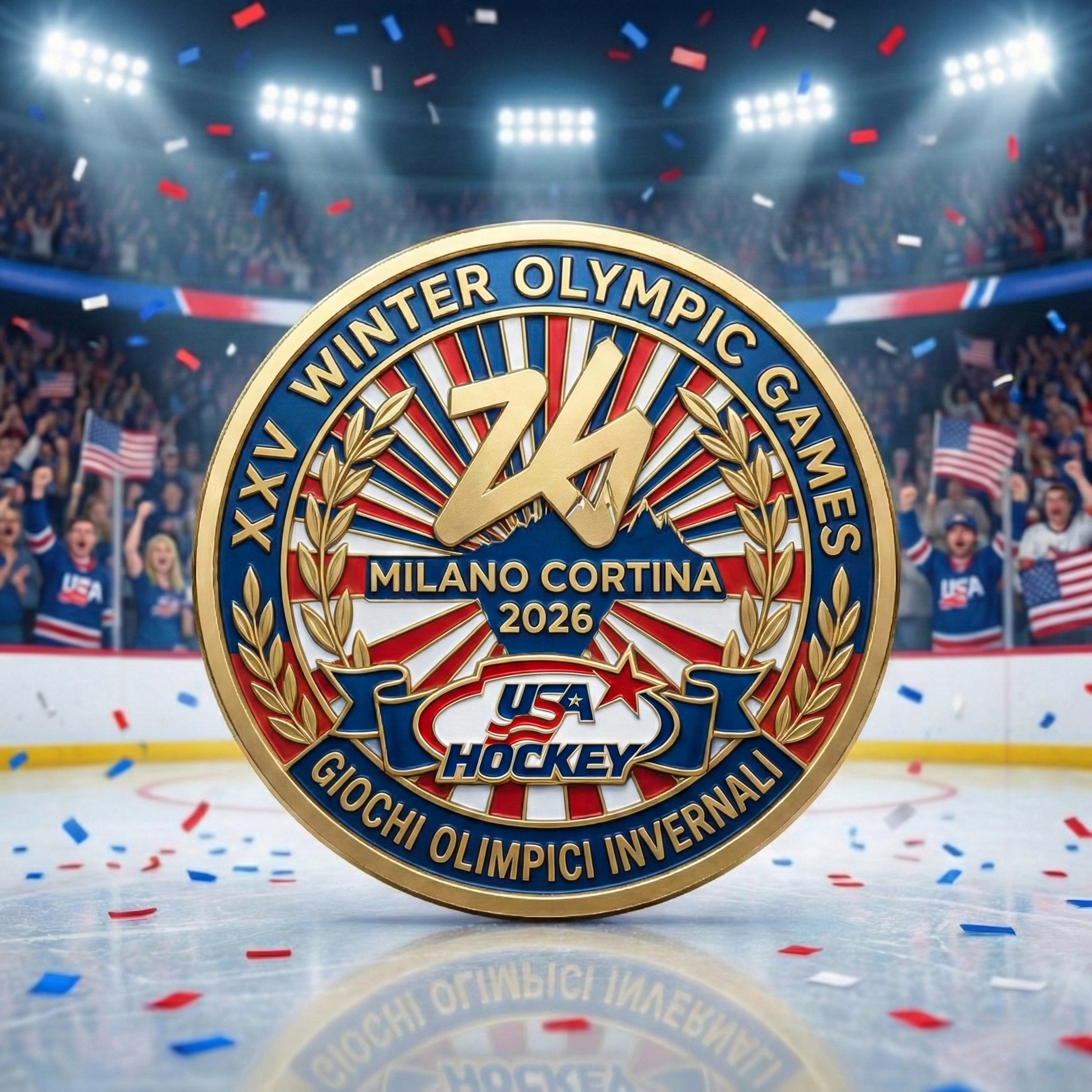 Jack Hughes – 2026 Winter Olympic Gold Commemorative Coin