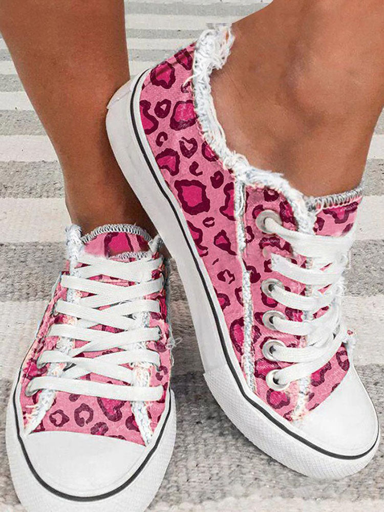 Ombre Fringe Canvas Sneakers