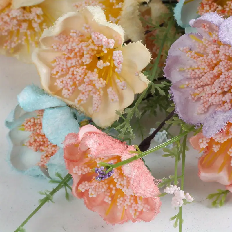4 Pcs Light Luxury High-End Artificial Silk Azalea