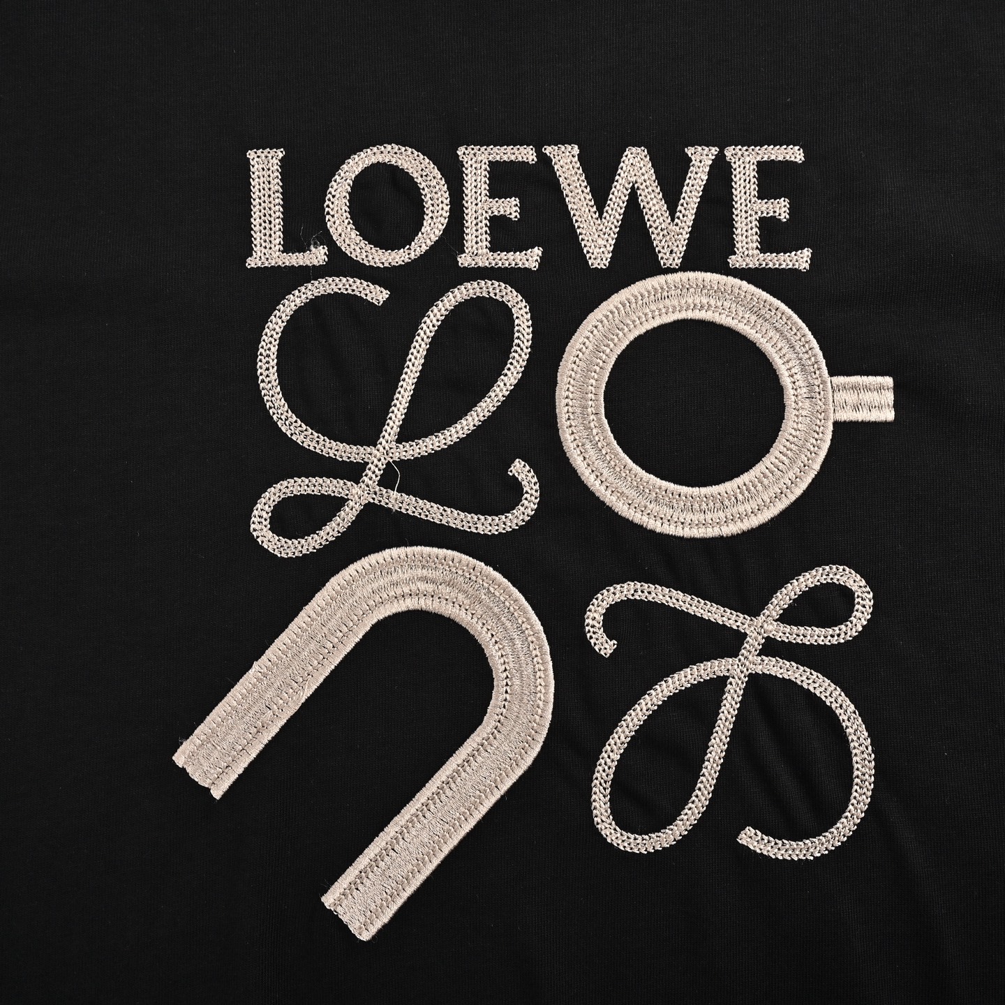 Loewe 25ss Angpao joint embroidered short sleeve