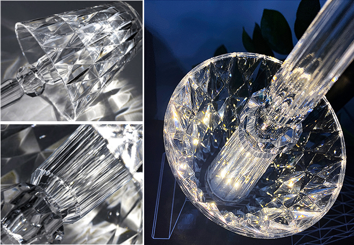 Multicolor Crystal Diamond Table Lamp