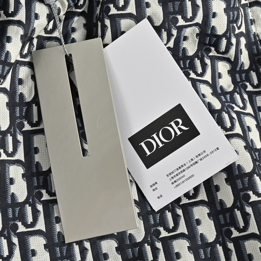Dior 23ss monogram ribbon shorts