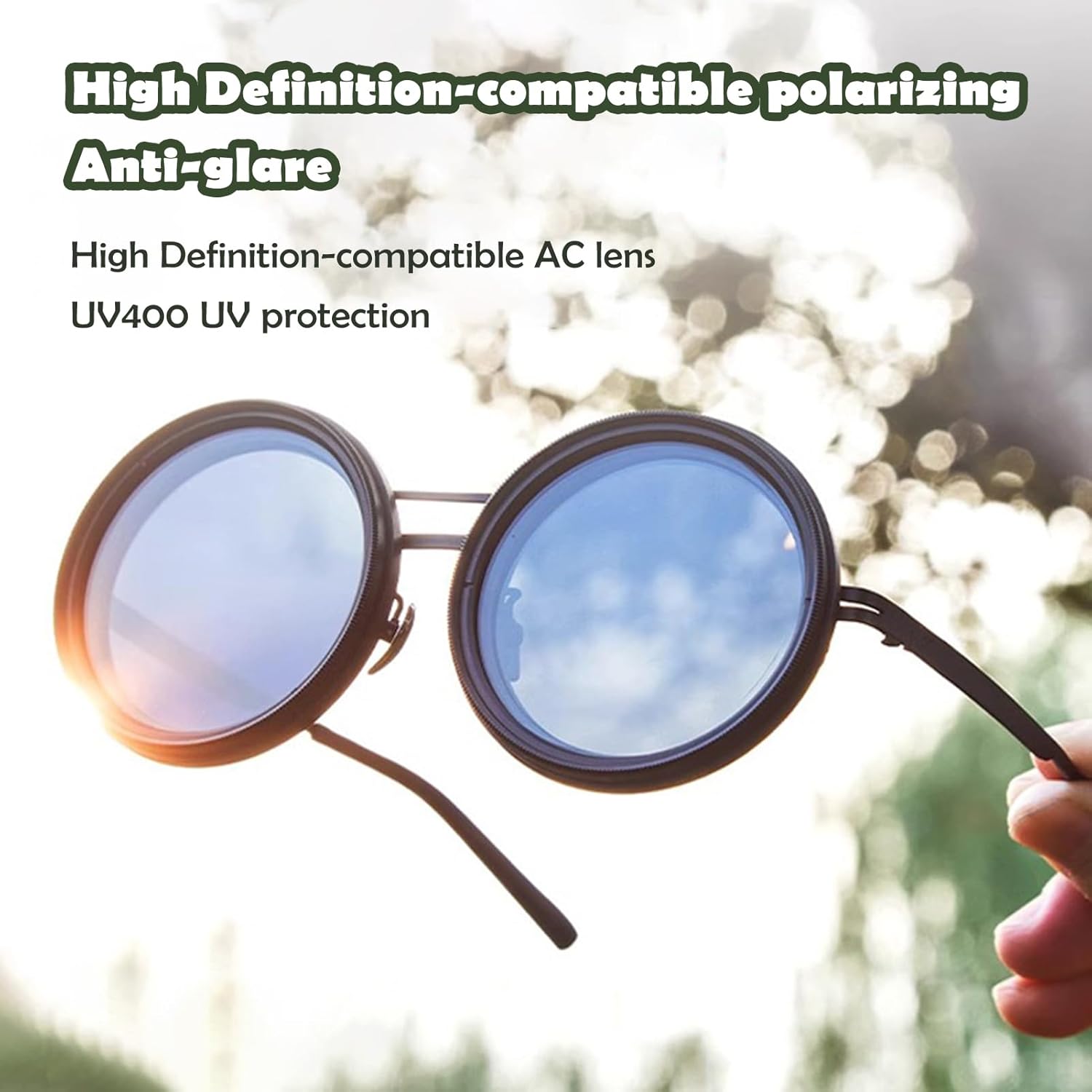 💖Last Day 49% OFF - Adjustable Tint Polarized Round Sunglasses