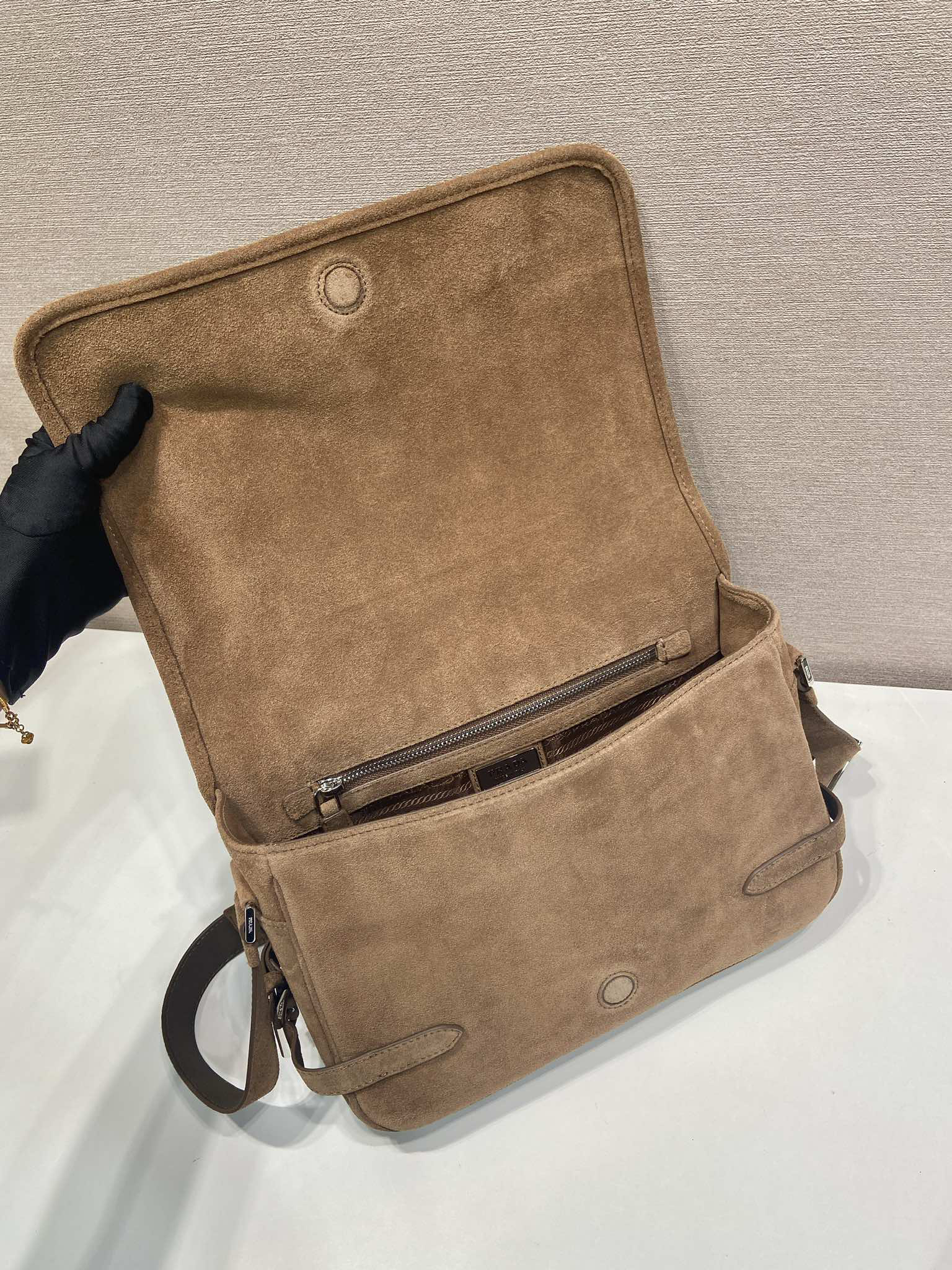 Prada New Suede Messenger Bag 2VD073