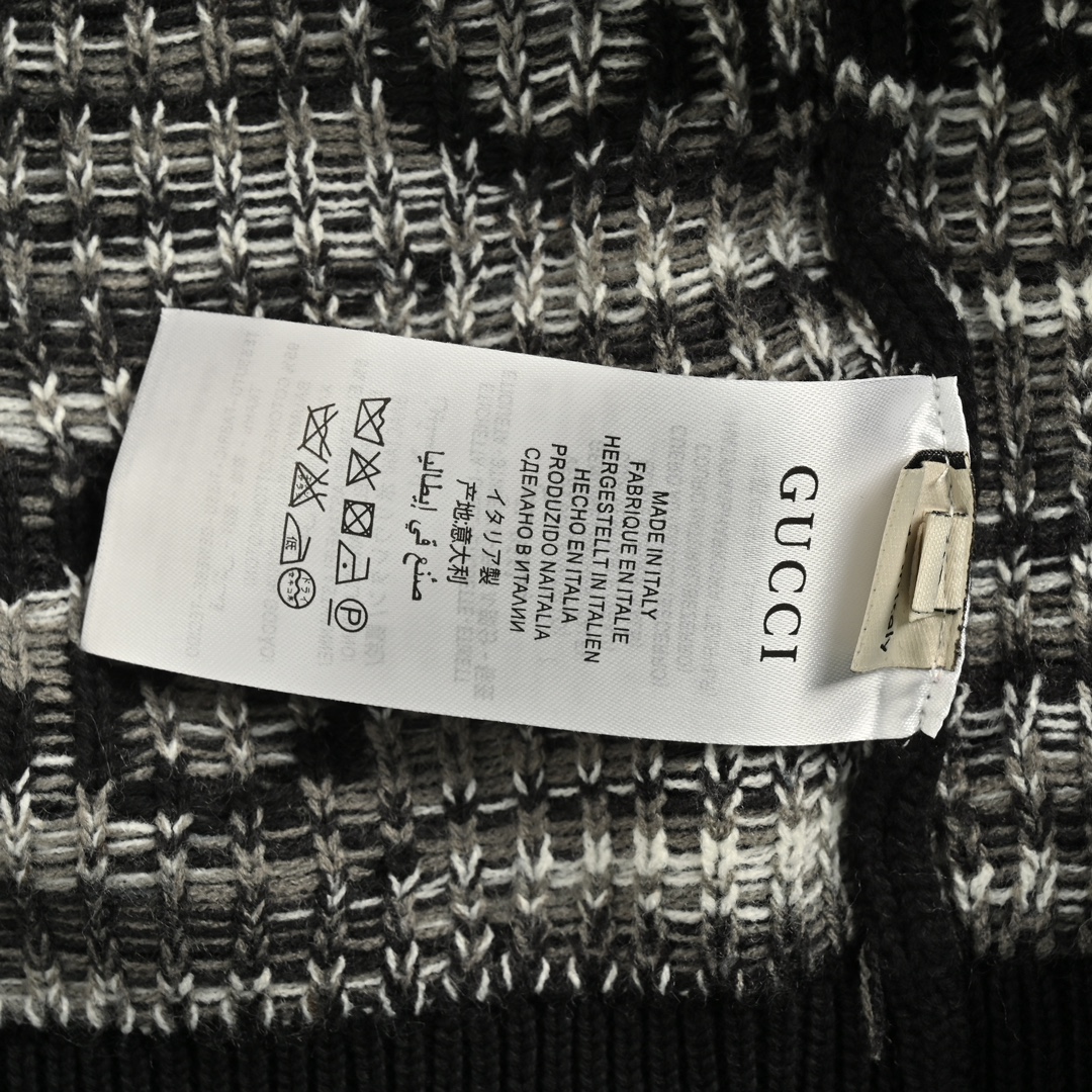 Gucci 24Fw Classic Interlocking G Jacquard Cardigan Sweater
