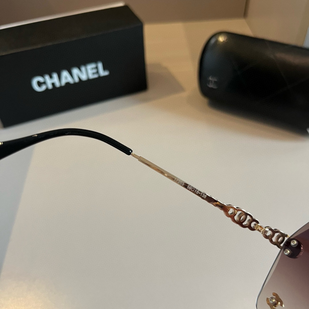Chanel rimless sunglasses