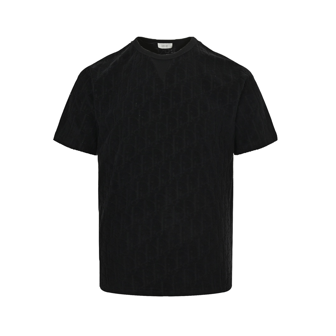 Dior full print jacquard towel short sleeves