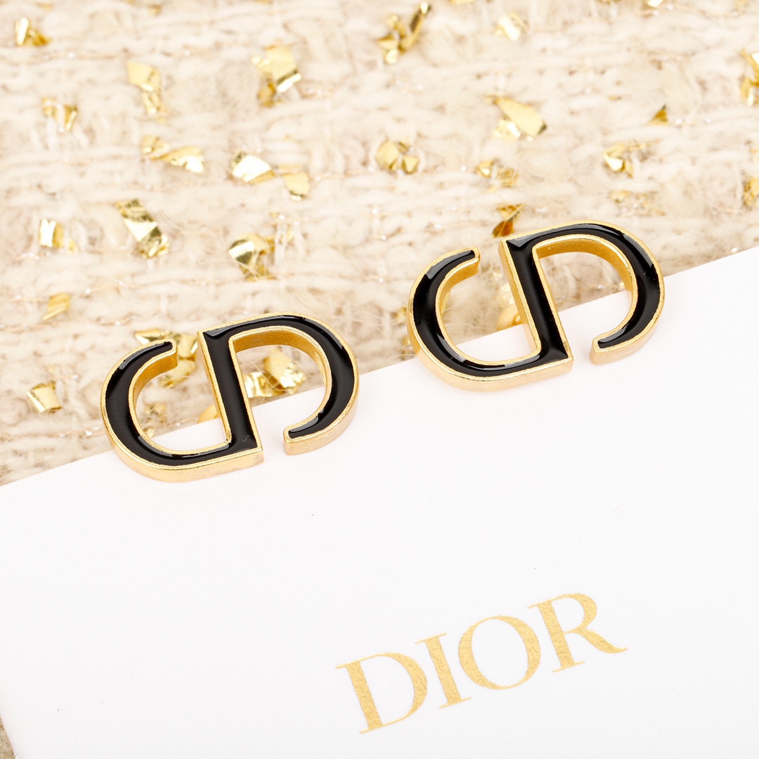 Dior CD Classic Stud Earrings