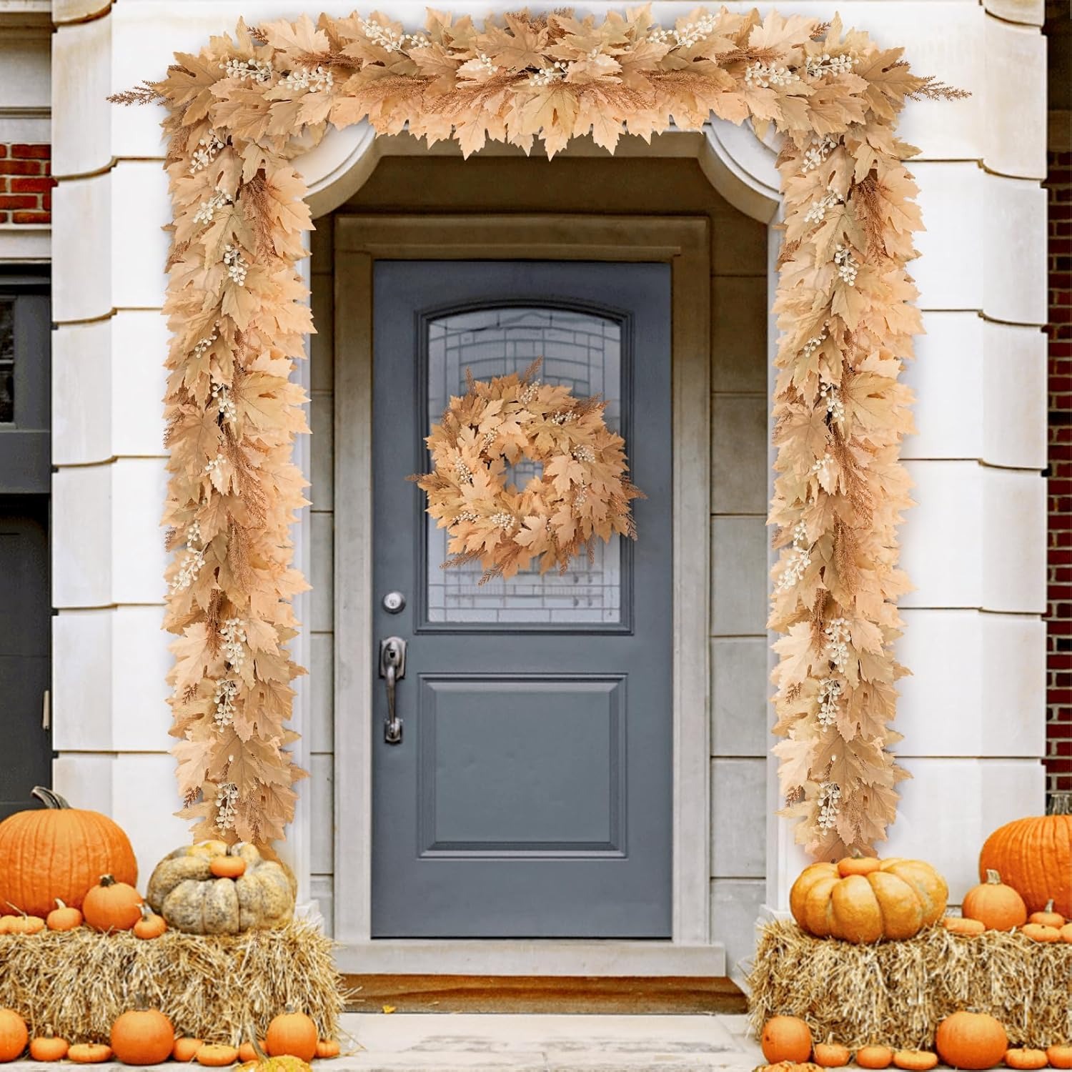 ✨Flash Sale✨6Ft Artificial Berry Cypress Leaves Garland