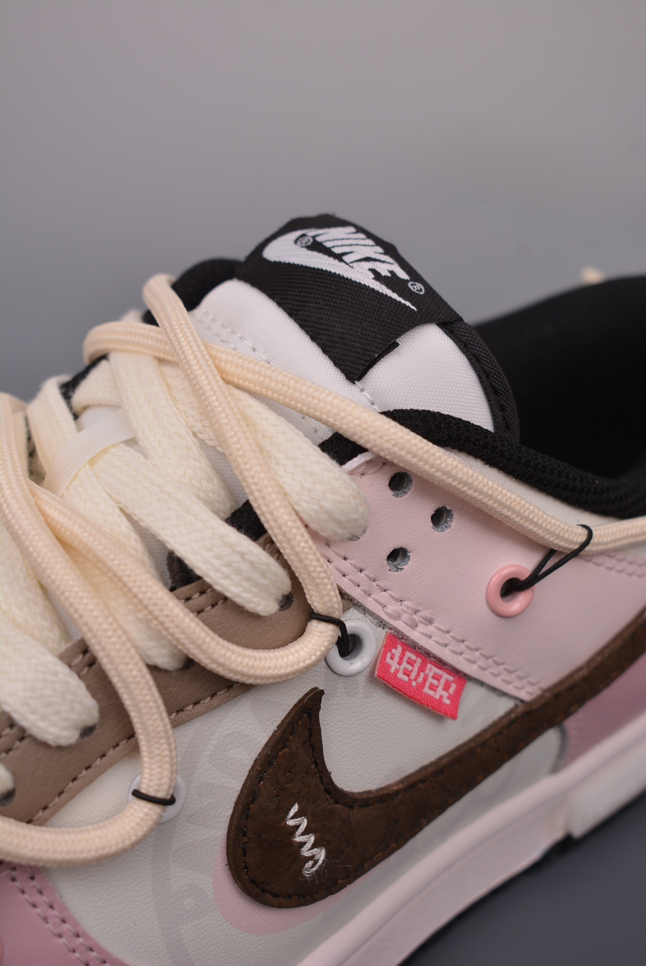 Nike SB Dunk Low Valentine's Day Pink and White Heart-Stirring Email Graffiti