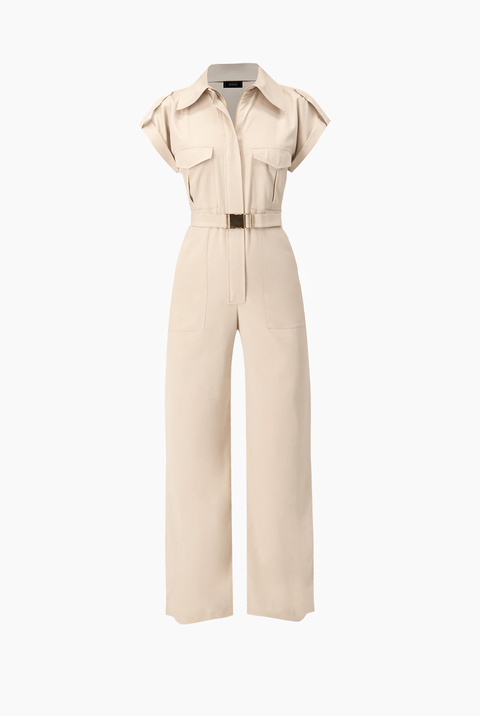 Jumpsuit camisero de manga corta