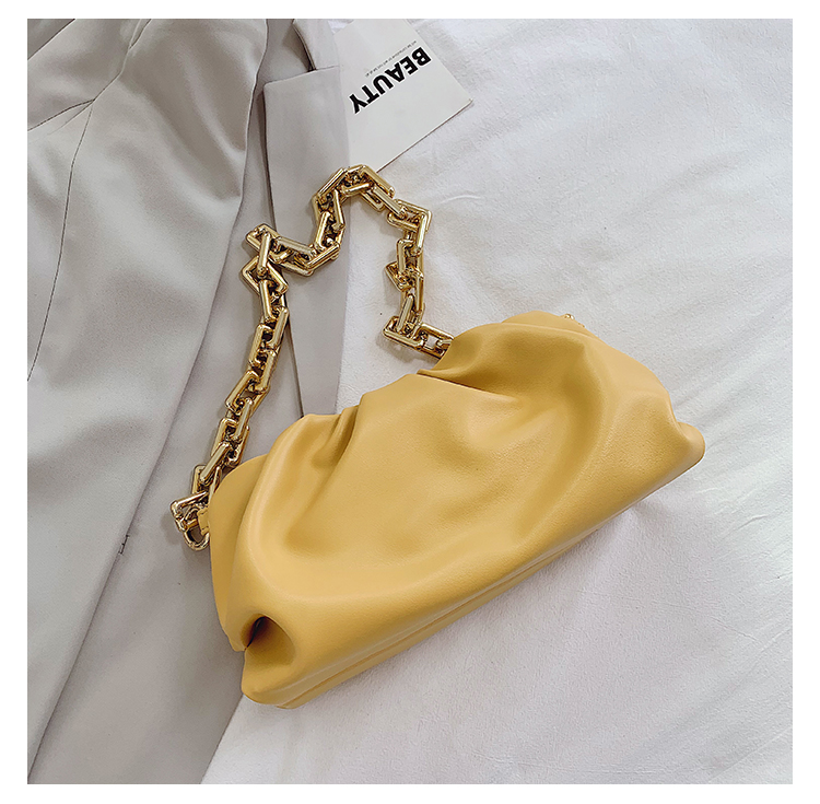 2021 Gold Chains Dumpling Clip Purse Bag