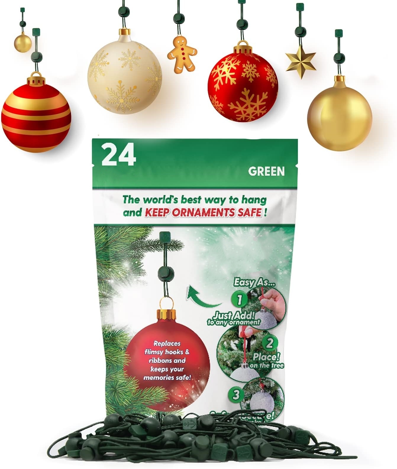 On Sale🔥Ornament Hooks for Hanging Christmas Decorations